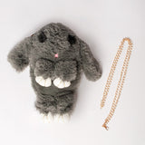 Cute Dark Gray Bunny Backpack - Bag | B1612-DG