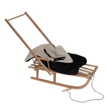 Black Wool Insulated Sled Cushion / Bag - Śpiworek do Sanek | GB-036