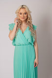 Italian-style Midi Dress with Frills | 14G915