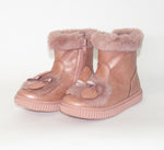 AC Girl's Light Pink Ankle Boots | 925/21-LP