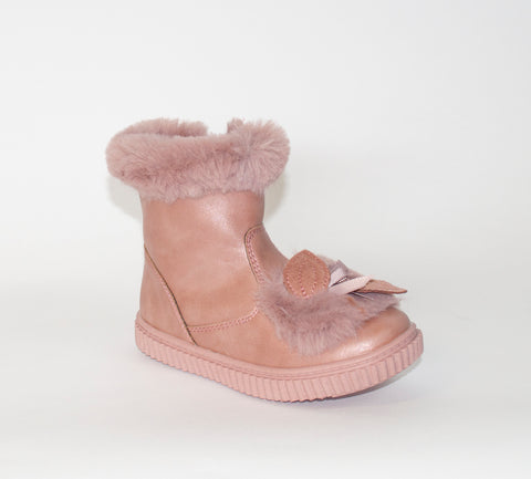 AC Girl's Light Pink Ankle Boots | 925/21-LP