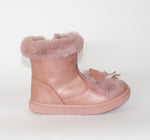 AC Girl's Light Pink Ankle Boots | 925/21-LP