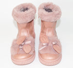 AC Girl's Light Pink Ankle Boots | 925/21-LP