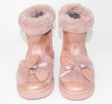 AC Girl's Light Pink Ankle Boots | 925/21-LP