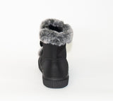 AC Girls' Black Ankle Boots | 925/21-BL