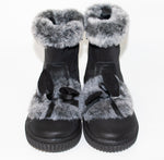 AC Girls' Black Ankle Boots | 925/21-BL
