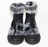 AC Girls' Black Ankle Boots | 925/21-BL