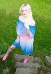 Italian Off The Shoulder Ombré Dress | 54C2216