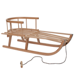 Wooden Sled with Backrest - Drewniane Sanki z Oparciem | GB-001