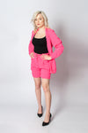 Pink Blazer and Shorts Set | 43B164-P