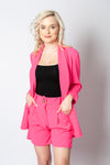 Pink Blazer and Shorts Set | 43B164-P