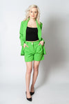 Juicy Green Blazer and Shorts Set | 43B164-NGR