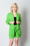 Juicy Green Blazer and Shorts Set | 43B164-NGR