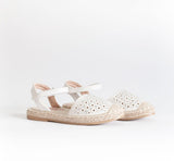 AC Girls' White Espadrilles Sandals | 494/21-W