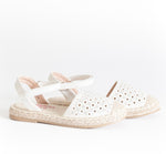 AC Girls' White Espadrilles Sandals | 494/21-W