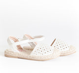 AC Girls' White Espadrilles Sandals | 494/21-W
