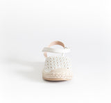AC Girls' White Espadrilles Sandals | 494/21-W