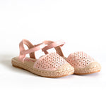 AC Girls' Light Pink Espadrilles Sandals | 494/21-LP