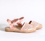 AC Girls' Light Pink Espadrilles Sandals | 494/21-LP