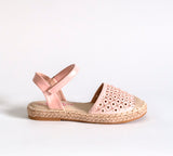 AC Girls' Light Pink Espadrilles Sandals | 494/21-LP