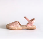 AC Girls' Light Pink Espadrilles Sandals | 494/21-LP
