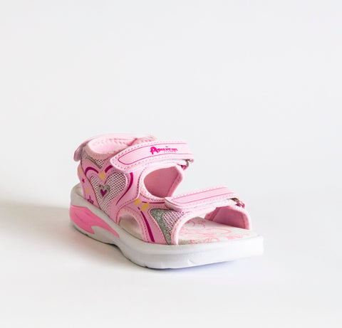 AC Girls' Pink Open-toe Sandals | 482/21-P