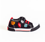 AC Boy's Black Sneakers | 595/21-BL