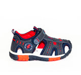 AC Boys' Dark Blue-Red Closed-toe Sandals | 399/21-DB