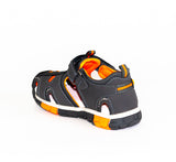 AC Boys' Gray-Orange Closed-toe Sandals | 399/21-G