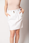 Italian Style Skirt with Buttons | HAL-33