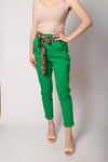 Italian Pants with Panther Tie Belt | HAL-22