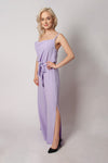 Light Purple Romper with Tie Belt | HAL-28