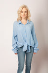 100% Cotton Tied Gauze Shirt with Buttons | HAL-26