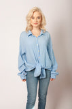 100% Cotton Tied Gauze Shirt with Buttons | HAL-26
