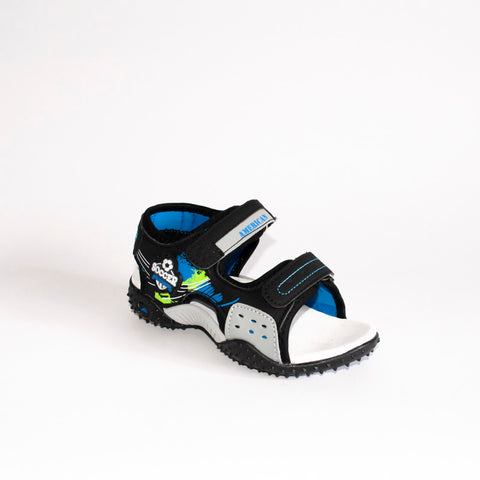 AC Boys' Black Open-toe Sport Sandals | 449/21-BL