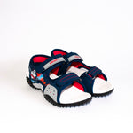AC Boys' Dark Blue-Red Open-toe Sport Sandals | 449/21-DB