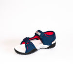AC Boys' Dark Blue-Red Open-toe Sport Sandals | 449/21-DB