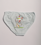 Girl's Cotton Briefs with Little Giraffe Print | BKM221-072