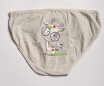 Girl's Cotton Briefs with Little Giraffe Print | BKM221-072