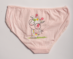 Girl's Cotton Briefs with Little Giraffe Print | BKM221-072
