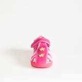 AC Pink School Slippers with Flowers Print | 626/21-P