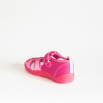 AC Pink School Slippers with Flowers Print | 626/21-P
