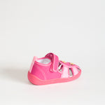 AC Pink School Slippers with Flowers Print | 626/21-P