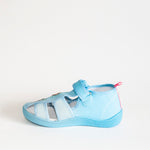 AC Blue School Slippers with Flowers Print | 626/21-B