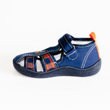 AC School Slippers with Rocket Print | 609/21-DB