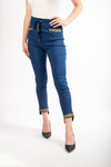 Navy Blue Pants with Greek Accent | HAL-0045
