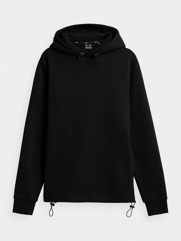 4F Men's Black Hooded Sweatshirt | BLM013-20S