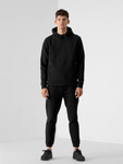 4F Men's Black Hooded Sweatshirt | BLM013-20S