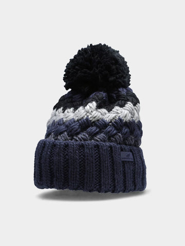 4F Men's Insulated Beanie with Wool and Black Pompom | 14-91M