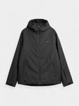 4F Men's Black Hooded Insulated Ski Jacket | KUMN001-20S